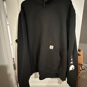 Carhartt Men's Black Sweatshirt hoodie  with Logo